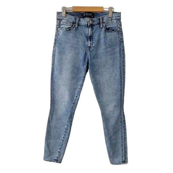 Gap High Rise Denim Jeggings Regular Wedgie Side Stitched Stretchy Skinny Jeans - Picture 1 of 9